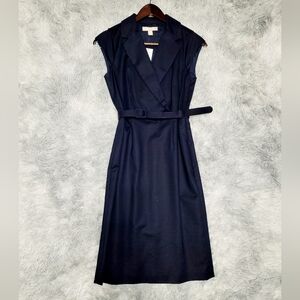 Banana Republic Trench Dress, Navy, Size 2